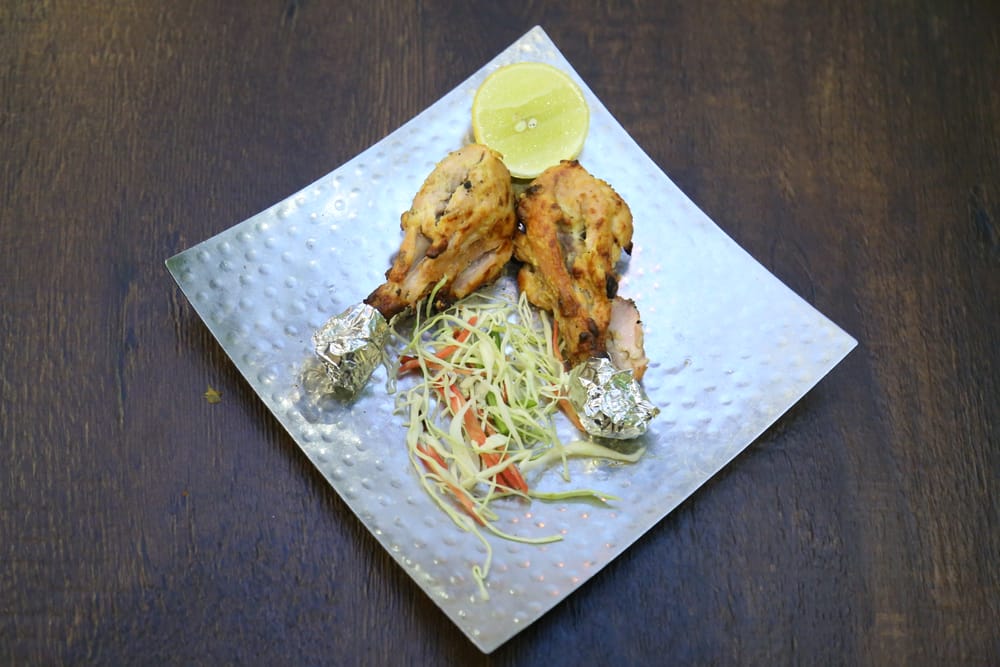 Tangri kabab with foil frills